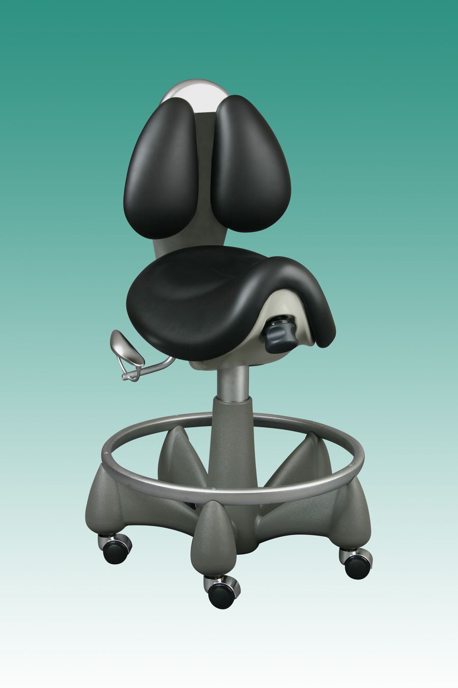 Lékařská otočná židle (sedák) se zádovou opěrkou Pluto